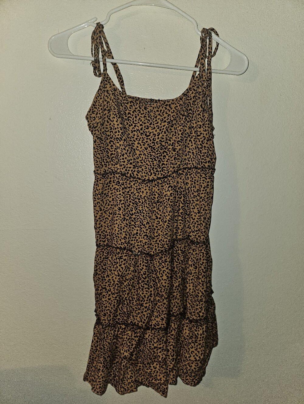 Shein Womans Cheetah Print Summer Dress Size M
